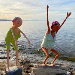 Papiermaché Badenixen