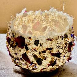 Papiermaché Blumenschale