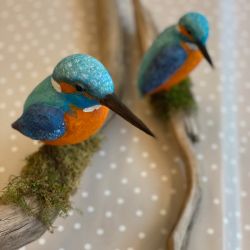 Papiermaché Eisvogel