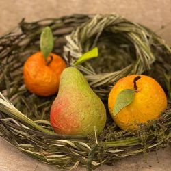 Papiermaché Früchte