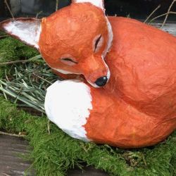 Papiermaché Fuchs