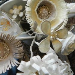 Papiermaché Papierblumen