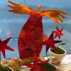 Papiermaché Sternengel