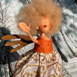 Papiermaché Wuschelkopf