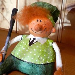 Papiermaché_Golfer